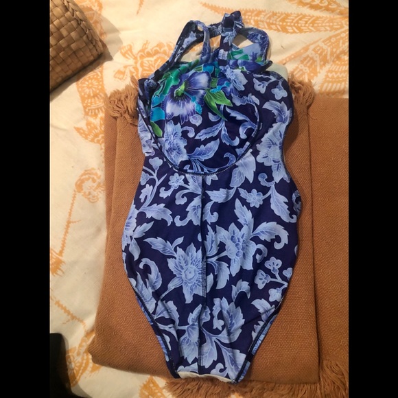 ELIZABETH STEWART ONE PIECE SWIMSUIT SIZE 12 - Picture 7 of 7